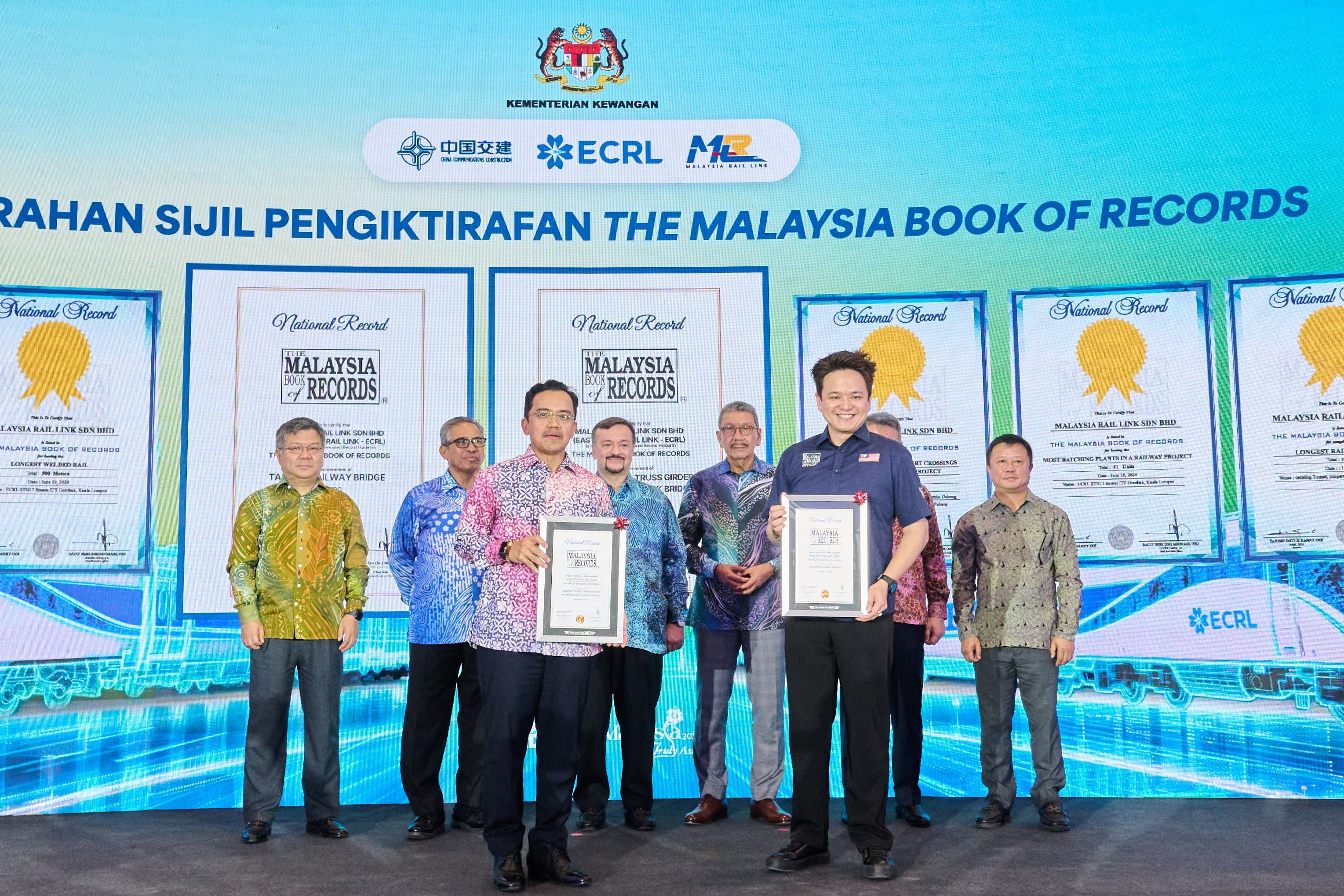 Majlis Menandatangani Perjanjian Perlantikam Joint Lead Coordinator (JLC) Bagi Pengurusan Risiko Fx Projek ECRL dan Penyempurnaan Pembinaan Landasan ECRL dari Kota Bahru ke Gombak 